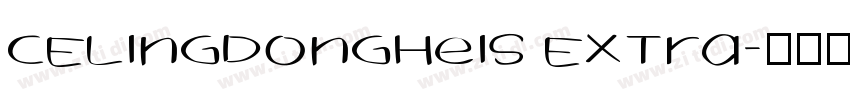 CELingDongHeiS Extra字体转换